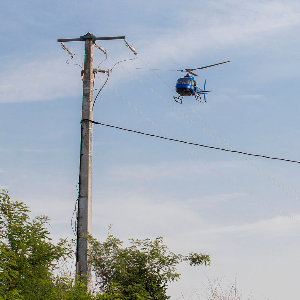 Hélicoptère lumineux - Technologie Services