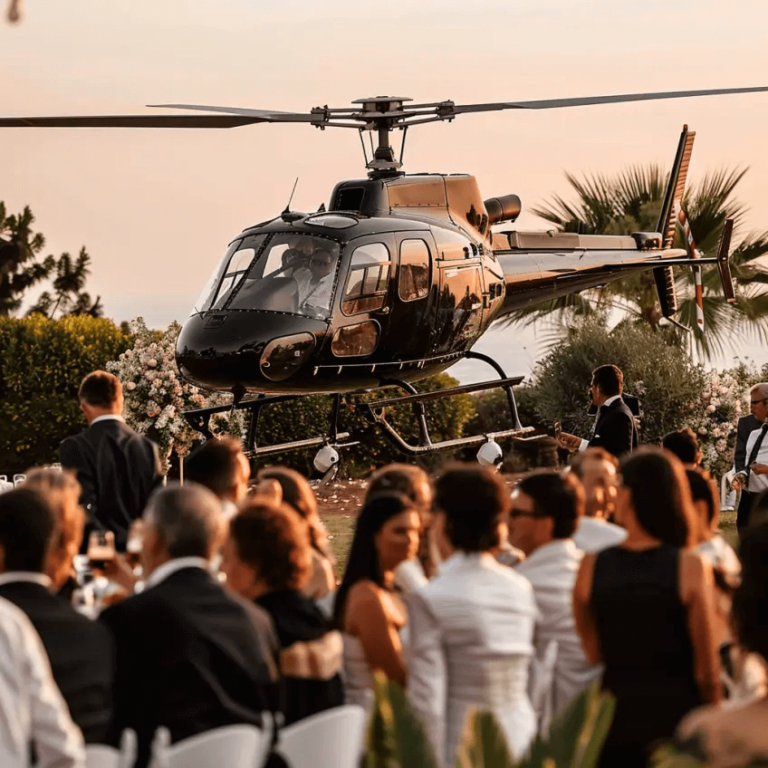 Vol en hélicoptère mariage Jet Systems Hélicoptères Services